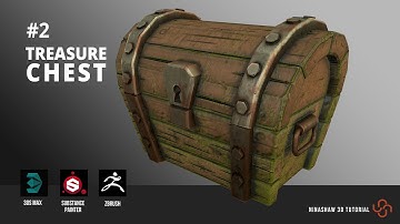 3dsMax Tutorial | Modeling_Sculpting_Texturing a Treasure Chest - Part 2 [Sculpting]