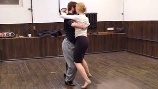 Yalçın Uğur & Vera Goeva. Tango Lesson, Moscow, Resume 29.03.2018, Level A