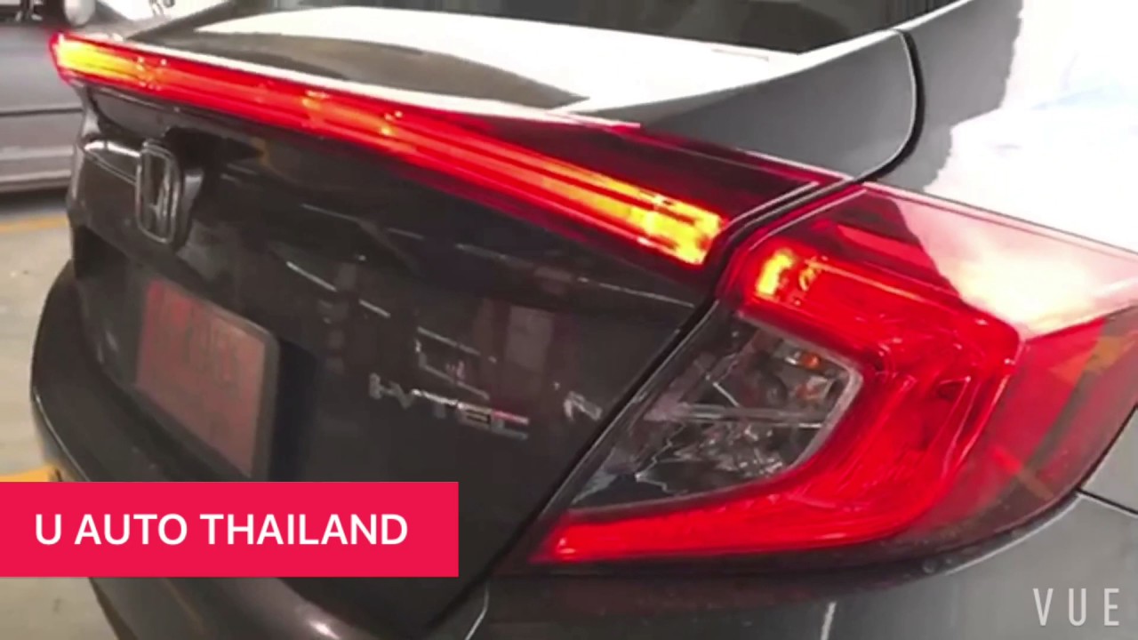 FOR 2016-2018 HONDA CIVIC 4-DOOR SEDAN LED TRUNK CENTER CROSS TAIL