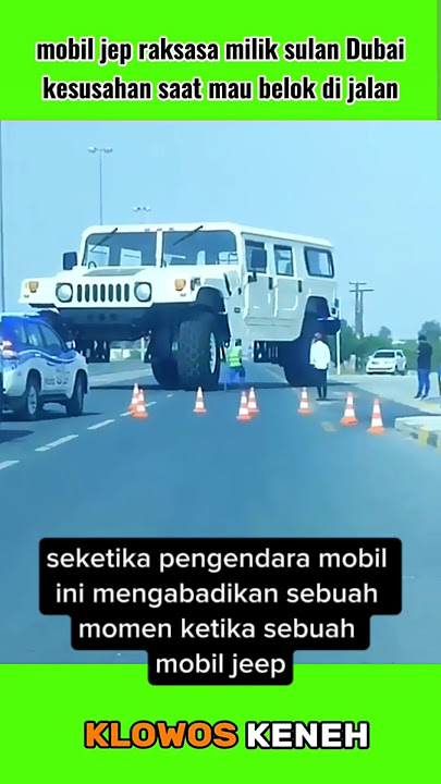 VIRAL❗Dubai Sultan's giant jeep escorted by police on public roads #shorts #short #viralvideo