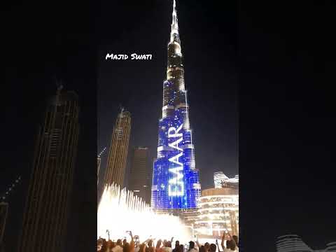 Burj Khalifa Dubai Fountain show ..by Majid Swati