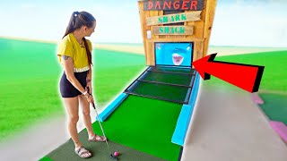 I Made A Nearly Impossible Mini Golf Hole In One!