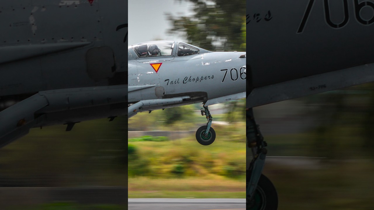 Pakistan Air Force F-7P (Mig 21) landing 