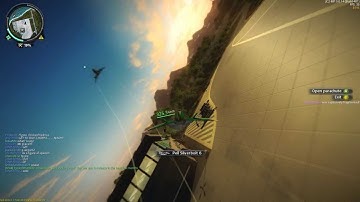Just Cause 2 Multiplayer - Amazing Plane Grapple Slingshot Ride