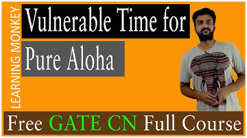 Vulnerable Time for Pure Aloha || Lesson 39 || Computer Networks || Learning Monkey ||