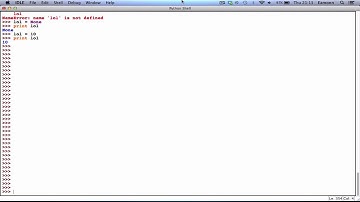 Python 2.7.2 Programming Tutorial #4: None!