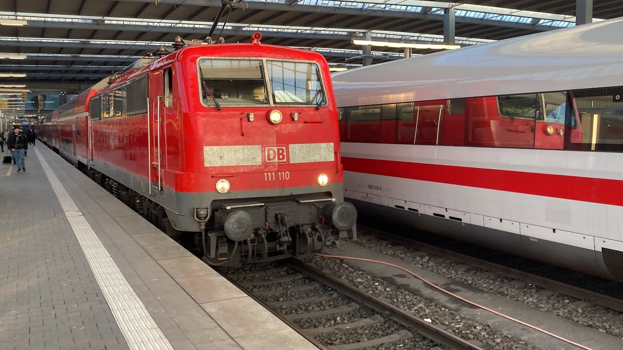 Vertrek br111 met dosto,s van München Hbf - YouTube