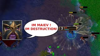 Warcraft 3 - ranked - IM MAIEV ! IM DESTRUCTION!