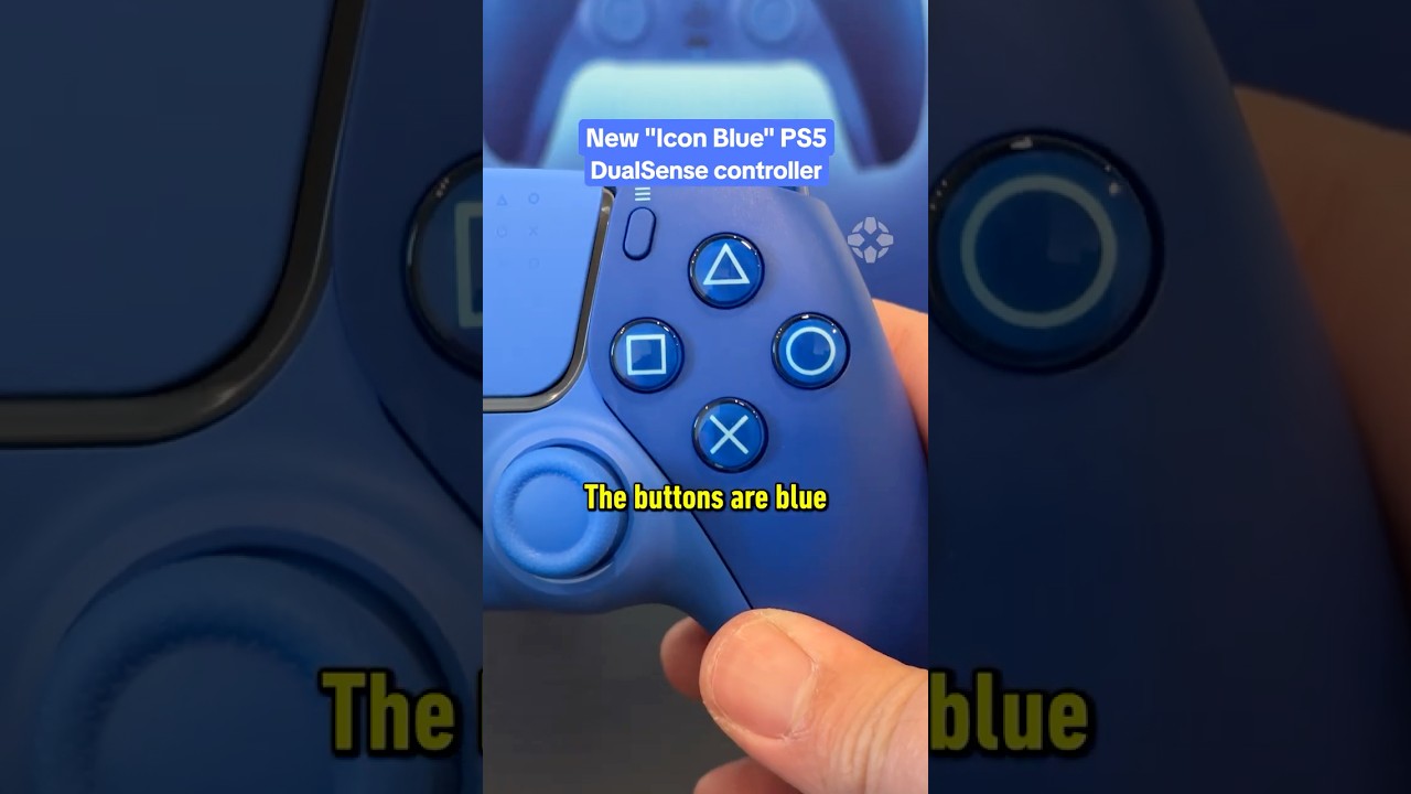 The Icon Blue PS5 controller is inspired by PlayStation's shades of blue! 