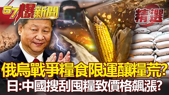 俄乌战争冲击“粮食限运”酿粮荒？！日媒：中国搜刮囤粮致价格飙涨！？-李正皓 余佳璋 汪洁民【57爆新闻 精选】 - 天天要闻