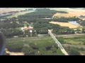 Flight over Tuscany, landing in Pisa