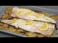 Merluza al horno con patatas ¡Fácil y rápido! - YouTube
