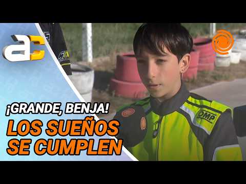 Benja, the 11-year-old karting driver from Cordoba who will compete in the World Championship in ...