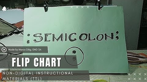 Flip Chart | Non-Digital Instructional Materials | Technology for Teaching and Learning (TTL).