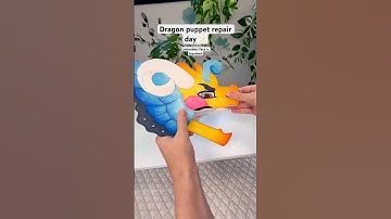 Dragon Puppet Repair Day 🔥 #dragonpuppet #paperdragons