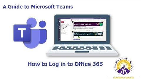 How to Log in to Office 365 as a Student