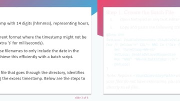 How to Remove Timestamps from Filenames in a Batch Job on Windows