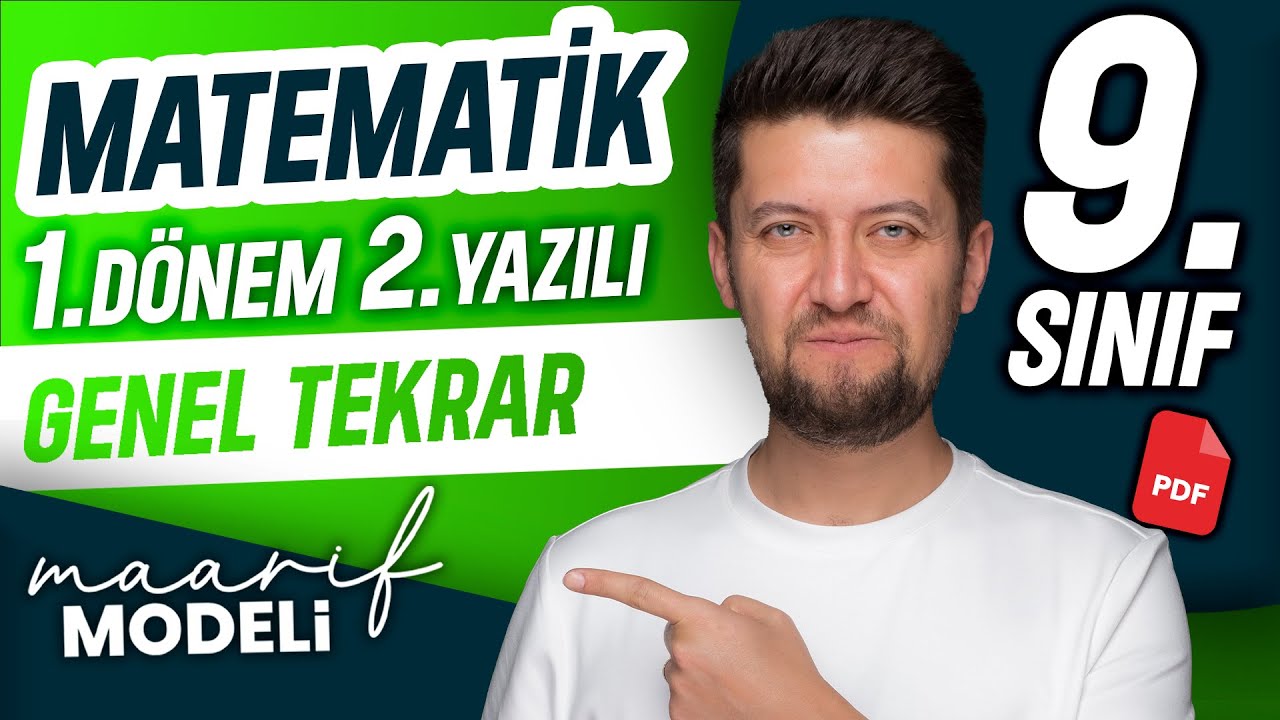 9. sınıf matematik 1. dönem 2. yazılı | genel tekrar