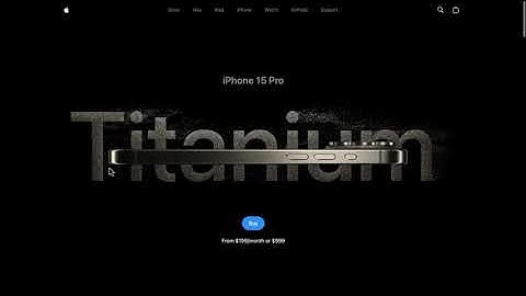 Apple iPhone Clone Webpage |  React, Three.js, Vite, and GSAP