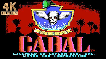 Cabal (1988) | Longplay - Full Playthrough | PC DOS 4K