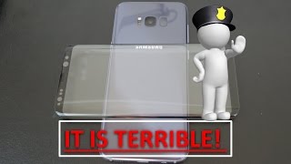 Galaxy S8 &amp; S8+ (Plus) Curved Tempered Glass Screen Protector SUCKS