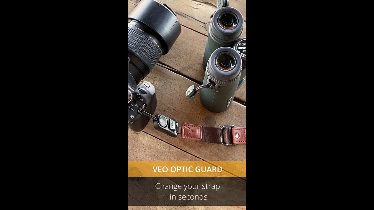 Imbracatura Per Binocolo Vanguard Veo Optic Guard H DLX BK - Neoprene, Sgancio Rapido, Massimo Comfort