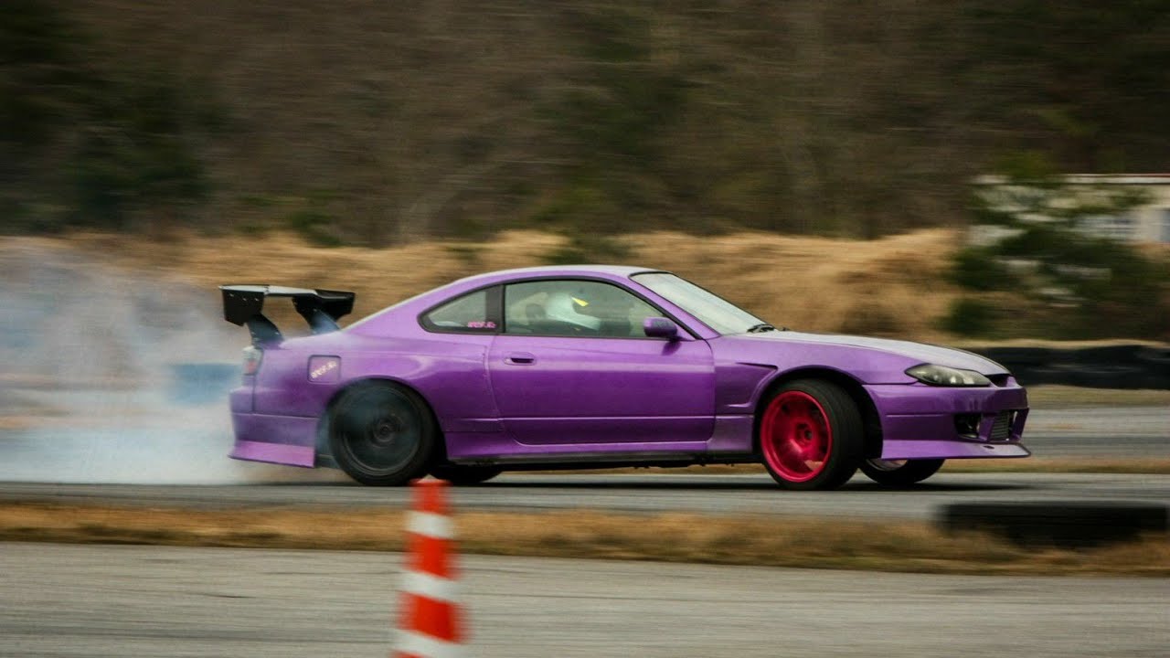 S15 シルビア ドリフト 車載 同乗走行 HKS GT3037 ウエスト