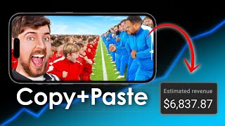 Copy Paste Videos of Mr Beast and Earn Money 💰! copy paste video on youtube and earn money