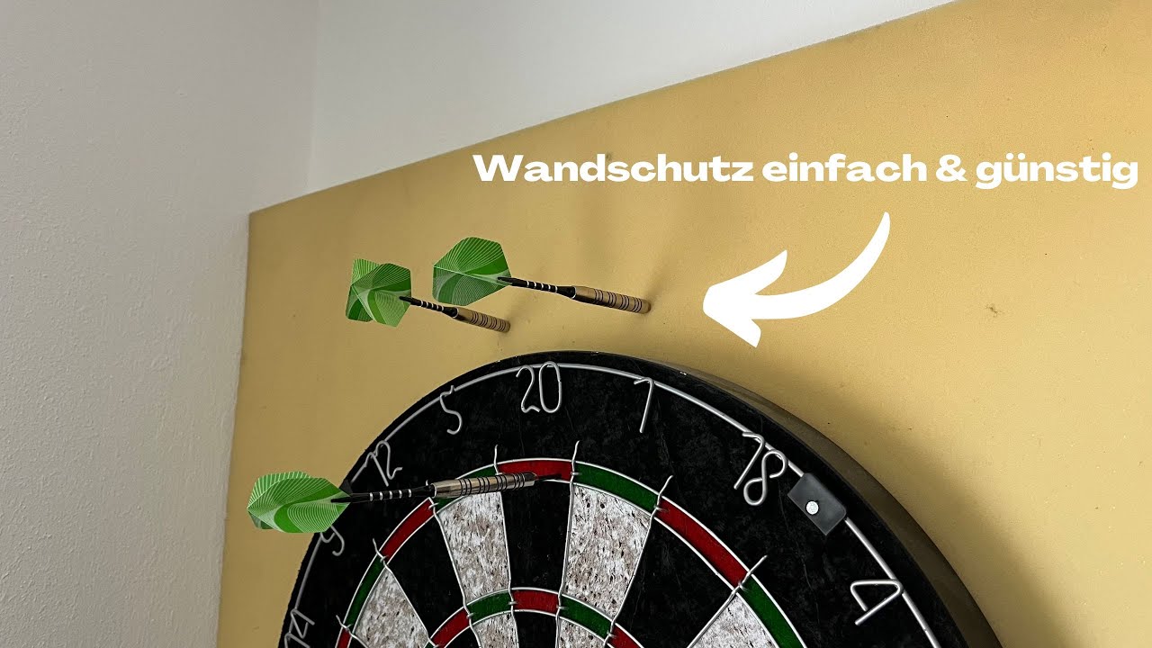 Dartscheibe Schutz selber bauen 