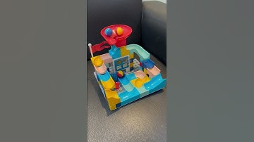 Marble Run Slide Building Blocks 🟠 Satisfying Build