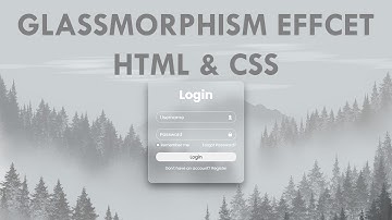 Simple and Beautiful Login Form in 20min | Glassmorphism | HTML and CSS only!