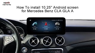 Android Screen Install DIY For Mercedes Benz A CLA GLA G | Upgrade W117 W176 X156 | Ugode