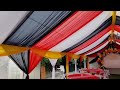 Majestic party rentals 20x40 tent and draping circus theme