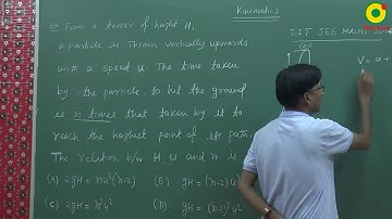 JEE Main (2014) Kinematics Problem Solving By SSI Sir