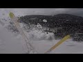 Skier deploys airbag to save him in avalanche