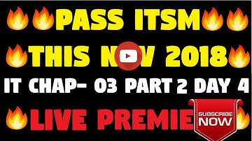 CA IPCC ITSM NOV 2018: PRACTICE MANUAL IT CHAPTER-03 PART 2 (FAST)