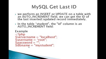 Cs310 PHP MySQL Get Last ID in hindi/urdu part 56