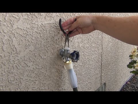 Repair Leaking Hose Faucet - Vacuum Breaker Repair Kit Install - YouTube