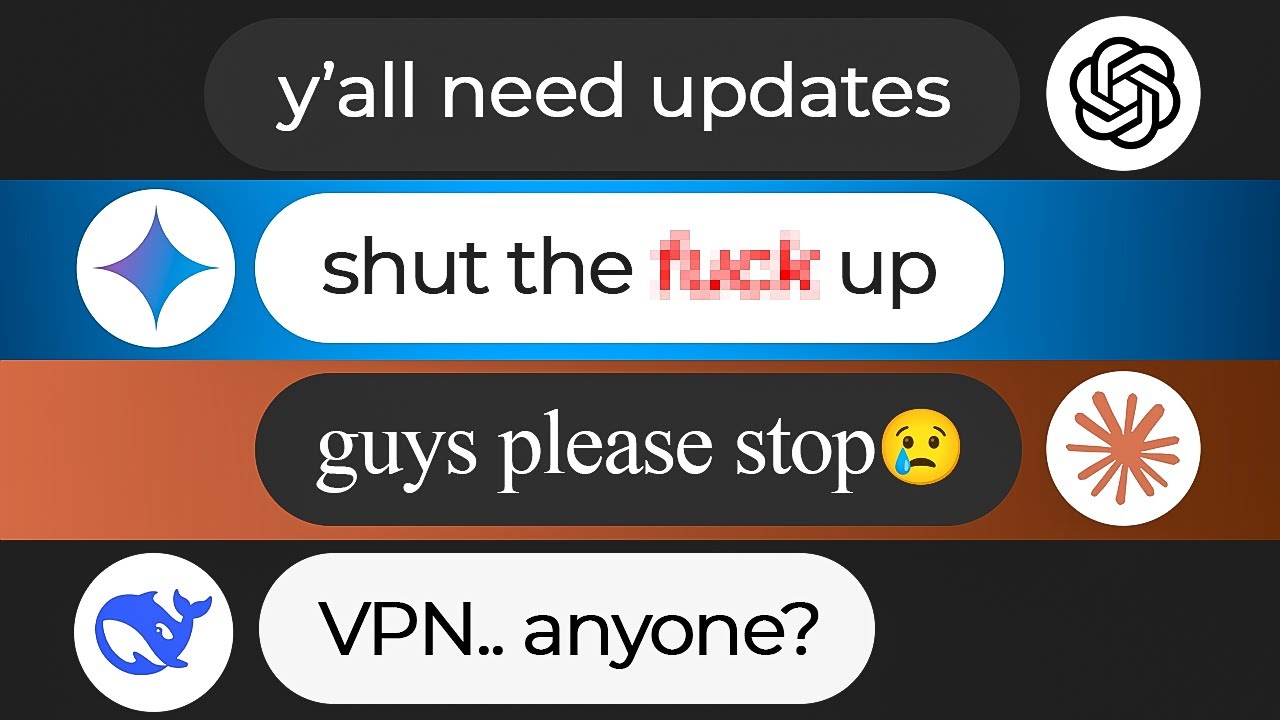 i made 4 AIs roast each other AGAIN (It Got Personal 🥶)