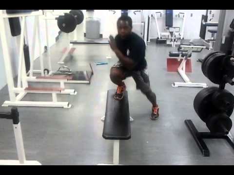 30 sec warm up Demo.side to side on flat bench - YouTube