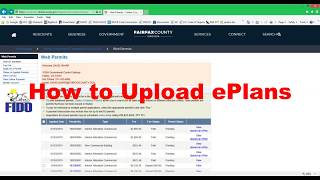 ePlans - How to Upload ePlans
