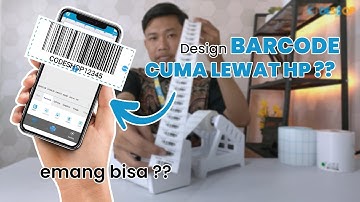 CARA DESAIN BARCODE MUDAH | Cuma lewat HP