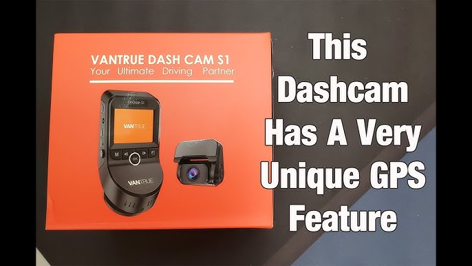 Vantrue S1 4K Dash Cam Built in GPS Speed, Front and Rear Dual