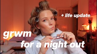 get ready with me for a NIGHT OUT + LIFE UPDATE // Unistart, Podcast, overthinking // Hanna Marie