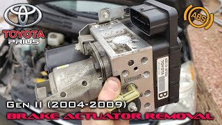 Toyota Prius Gen2 ABS Brake Actuator Removal 44510-47050 + Inverter Removal