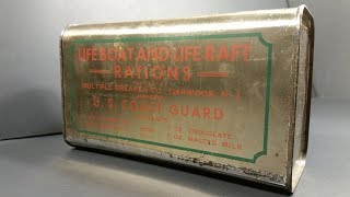 1945 Lifeboat & Liferaft Rations MRE Review USCG & Navy Survival Food Taste Testing