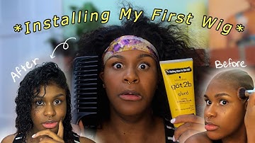 ATTEMPTING TO INSTALL A LACE FRONTAL WIG FOR THE FIRST TIME!!! ft. Amazon Hair