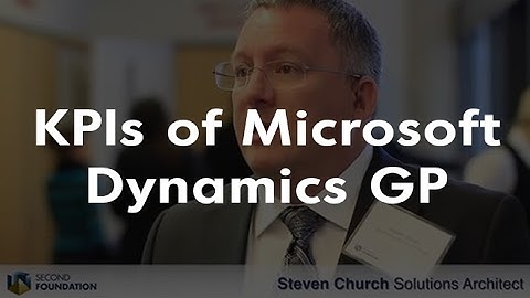 Accessible Key Performance Indicators within Microsoft Dynamics GP