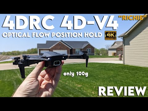 4DRC 4D-V4 Richie (Only 100g) Optical Flow Position Hold 4K Drone Review