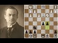 Арон Нимцович - победа над титаном позиционной игры Рубинштейном! Шахматы.